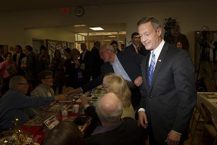 Former Governor of Maryland Martin J. OMalley visited the Iowa Democratic Party Awards Dinner at Des Moines, Iowa, on Friday, April 10, 2015. (The Daily Iowan/Peter Kim)