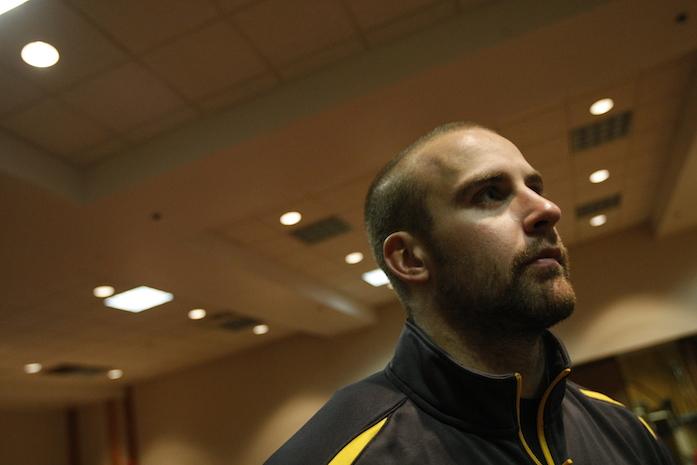 Iowa defensive back Tyler Sash gives an interview following their game against Indiana on Saturday, Nov. 6, 2010 at Memorial Stadium in Bloomington, IN. Sash was found dead Tuesday.