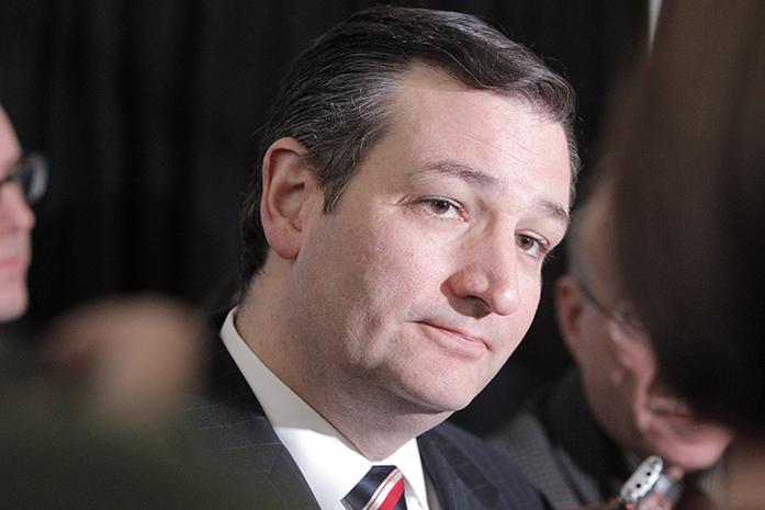 Senator+Ted+Cruz+speaks+to+reporters+during+a+press+conference+at+the+2015+Ag+Summit+on+Saturday%2C+March+7%2C+2015.+The+Ag+Summit+will+allow+elected+officials+and+public+policy+leaders+to+have+a+discussion+with+the+public+on+issues+relating+to+Iowa+and+American+economy+with+a+highlight+on+agriculture.+%28The+Daily+Iowan%2FLexi+Brunk%29
