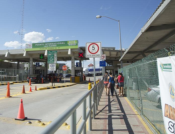 The border crossing going back into the United States is photographed on Friday, August 15, 2014 in Progresso, Mexico. An increased number of undocumented immigrants have been crossing over the U.S.-Mexico border. (The Daily Iowan/Rebecca Morin)