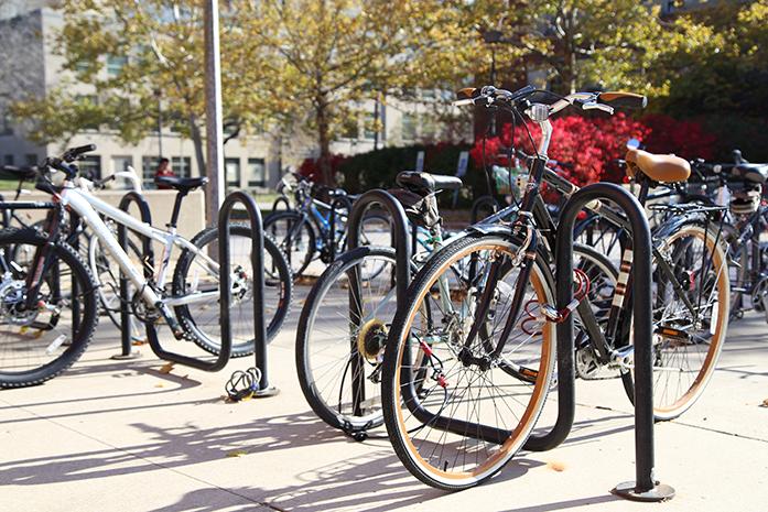 Iowa has been moving toward a bike share program for some time now. This will give the public access to bicycles for a small fee. (The Daily Iowan/Glenn Sonnie Wooden)