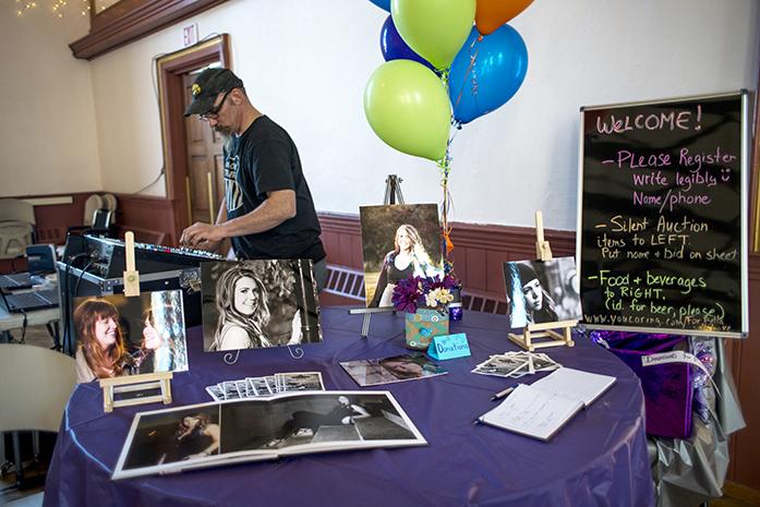 People gathered for a fundraiser for Bella at Old Brick Church on Saturday, Feb. 27, 2016. Bella have recovered from brain trauma caused by her car accident. (The Daily Iowan/Peter Kim)