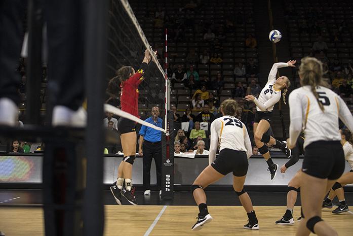 V-ball notches first Big Ten win