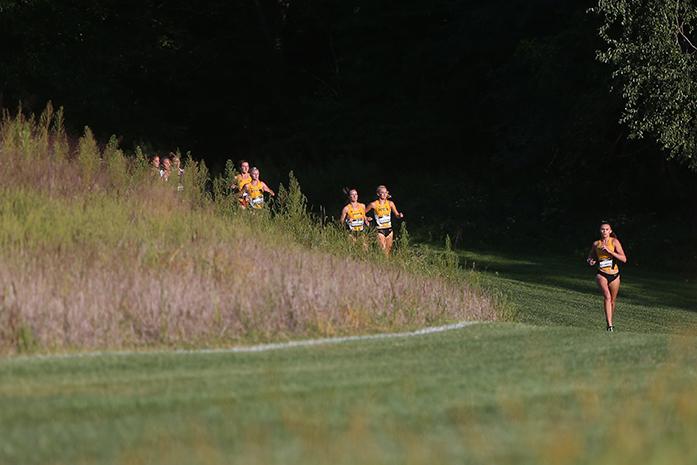 Mizzoui's during the women's 3k Hawkeye Earlybird Invitational at Ashton Cross Country on Friday, Sept. 2, 2016. Iowa's Tess Wiberding finished first with a time of 10:20.4 to help the team take first. (The Daily Iowan/Margaret Kispert)