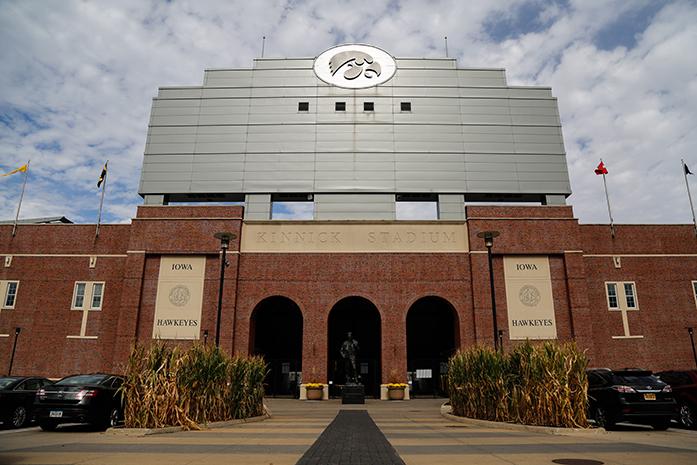 University of Iowa's Kinnick Stadium on Stadium Drive on Wednesday, Oct. 19, 2016. The University of Iowa is considering spending $100,000 to renovate a portion of the stadium. (The Daily Iowan/Anthony Vazquez)