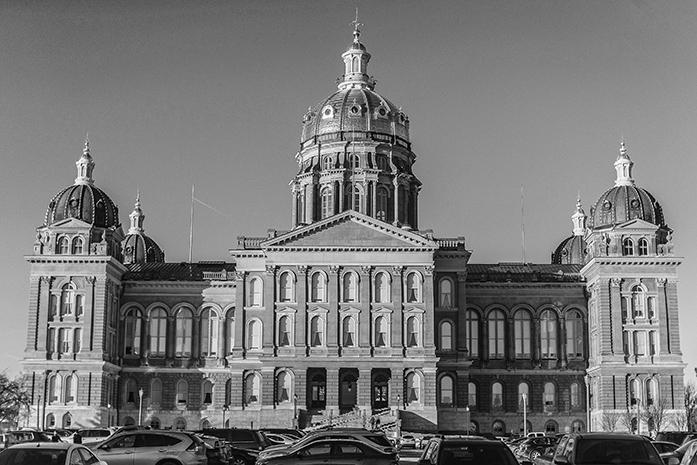 The Iowa State capitol is shown on Tuesday, January 13, 2015. Governor Terry Branstad gave his condition of the state Tuesday inside the house of chambers. 