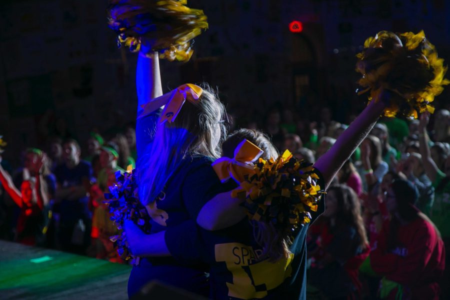 The UI Hawkeyes Sparkles performed on stage during hour 15 of the 23 Dance Marathon at the Iowa Memorial Union on Saturday, Feb. 4, 2017.
