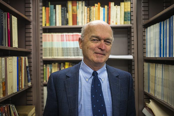 Professor Raymond A. Menzter poses for a portrait  on Tuesday February 28th, 2017. (The Daily Iowan/James Year)