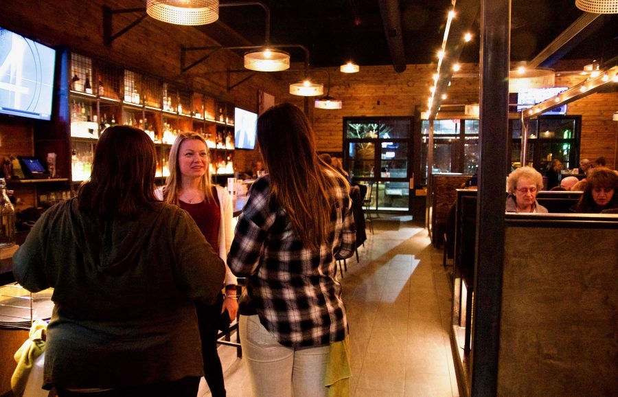 Patrons at Hudson's Tap, Iowa City, on Wednesday, Mar. 22, 2017. Hudson’s donated 15% of their profits from 5PM-10PM to the Arc of Southeast Iowa, a Johnson county agency serving those with cognitive disabilities. (The Daily Iowan/Olivia Sun)