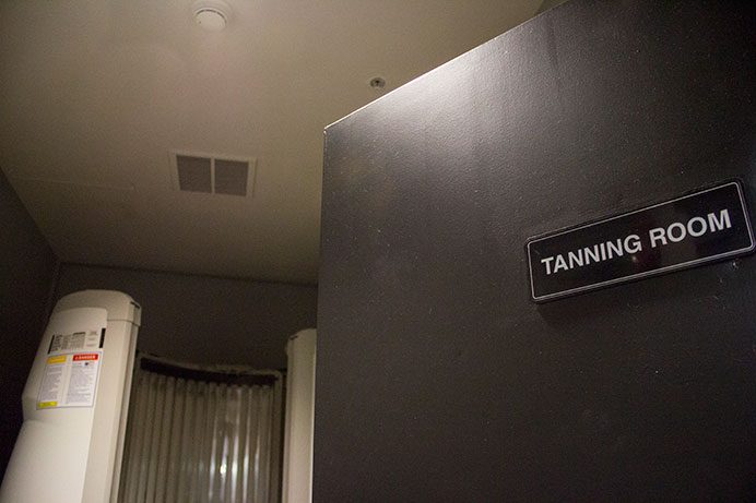 One of the three tanning rooms in Hawks Ridge is seen on Thursday, March 30, 2017. 