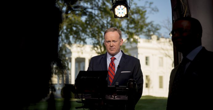 SPICER APOLOGIZES FOR HOLOCAUST COMMENT