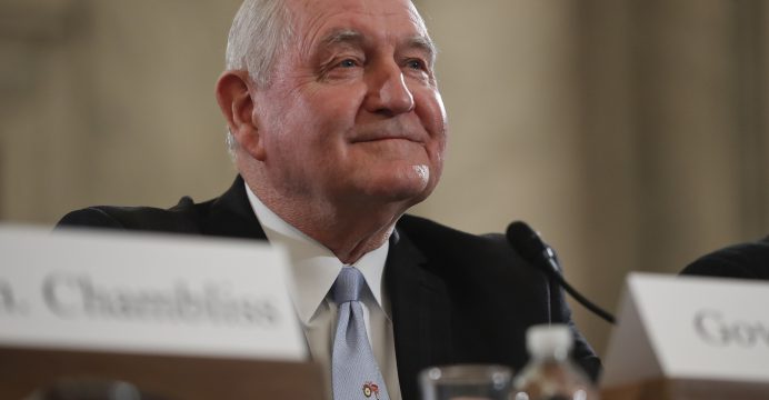 SENATE CONFIRMS PERDUE AS AG HEAD
