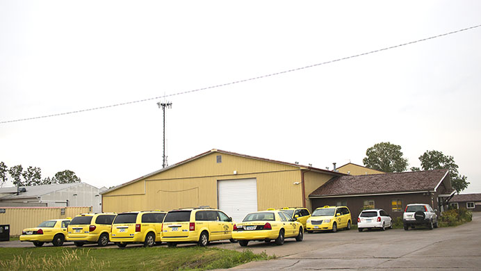 The Yellow Cab of Iowa Citys dispatch is seen on Wednesday, June 28, 2017.