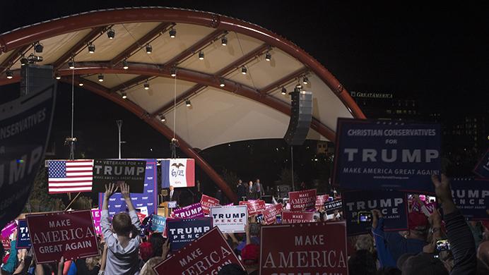 %28File+Photo%29+Supporters+raise+signs+as+Republican+Presidential+nominee+Donald+Trump+welcomes+fans+during+an+event+at+McGrath+Amphitheatre+in+Cedar+Rapids+on+Friday%2C+October+28%2C+2016.+An+estimated+four+thousand+supporters+were+in+attendance+according+to+the+Cedar+Rapids+police.+%28The+Daily+Iowan%2FJoseph+Cress%29