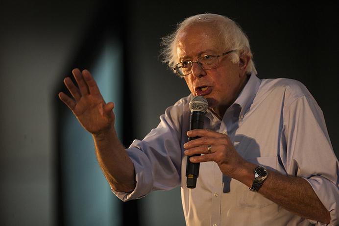 Sen. Bernie Sanders, I-Vermont, speaks during the annual Iowa Citizens for Community Improvement Action Fund in Des Moines, Iowa, on Saturday, July 15, 2017. 