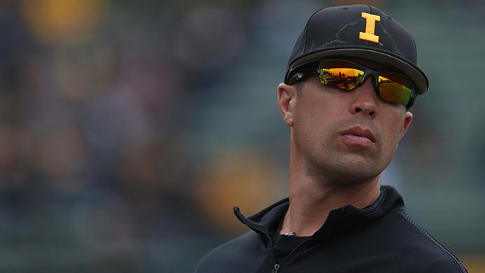 FILE+-+In+this+file+photo%2C+Iowa+director+of+baseball+Operations+Desi+Druschel+looks+at+the+crowd+during+the+Iowa-Minnesota+game+at+Banks+Field+on+Sunday%2C+May+10%2C+2015.+The+Hawkeyes+swept+the+Golden+Gophers+this+weekend+with+a+win+on+Sunday%2C+7-1.+%28Margaret+Kispert%2FThe+Daily+Iowan%2C+file%29