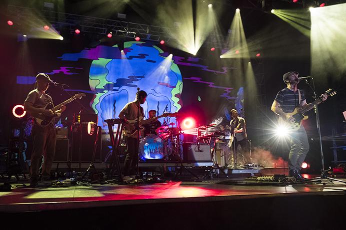 The Shins perform during the 80/35 music festival in Des Moines on Saturday July 8, 2017. This years 80/35 is the tenth anniversary of the downtown Des Moines festival. (Nick Rohlman/The Daily Iowan)