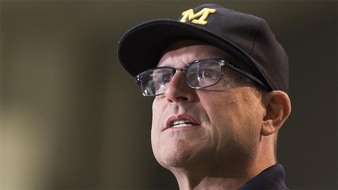 Michigan+head+coach+Jim+Harbaugh+speaks+during+the+Big+Ten+Media+Days+at+McCormick+Place+Convention+Center+in+Chicago+on+Tuesday%2C+July+25%2C+2017.+%28Joseph+Cress%2FThe+Daily+Iowan%29