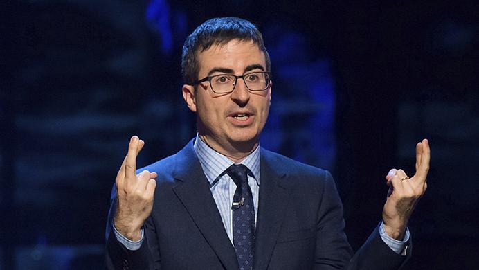 FILE - In this Feb. 28, 2015, file photo, John Oliver speaks in New York. (Photo by Charles Sykes/Invision/AP, File)