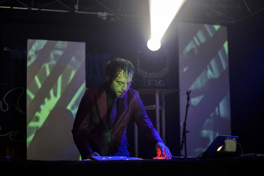 Daedelus performs at Blue Moose during the Middle of Nowhere Festival on Saturday Sept. 2, 2017. The Middle of Nowhere Festival is a new music festival in Iowa City meant to showcase electronic dance music in Iowa and the Midwest (Nick Rohlman/The Daily Iowan)