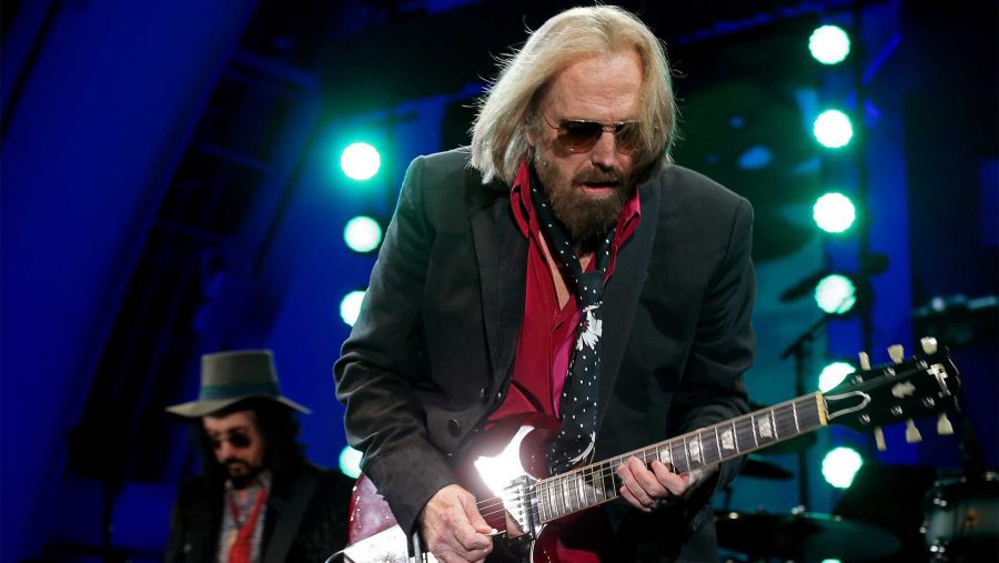 Legendary classic rocker Tom Petty performs with the Heartbreakers at the Hollywood Bowl on Thursday night, Sept. 21, 2017. (Luis Sinco/Los Angeles Times/TNS)