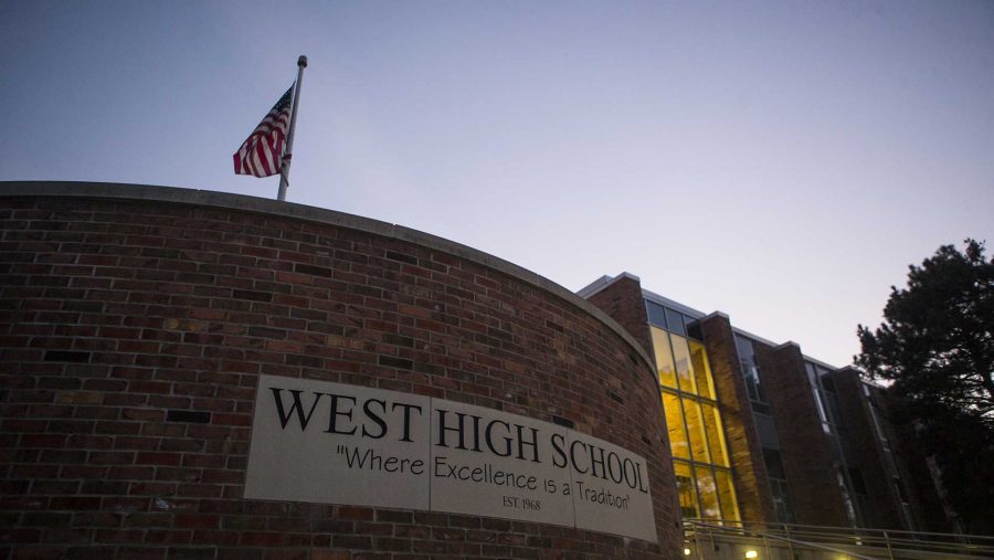 West High school is seen on Tuesday, Oct. 24, 2017. (Joseph Cress/The Daily Iowan)