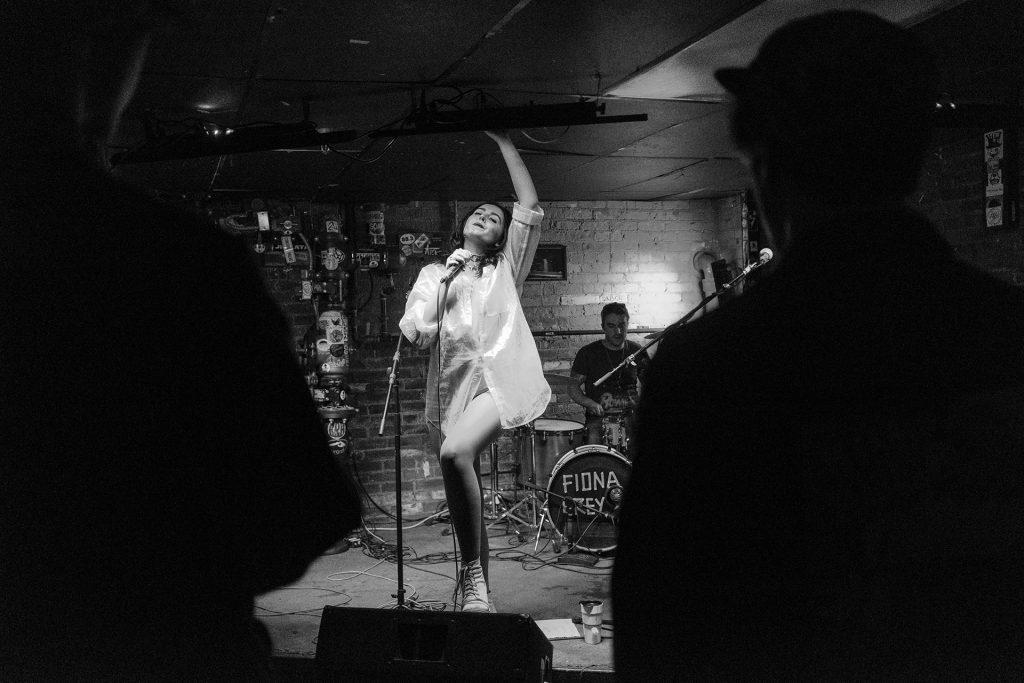 Fiona Grey performs at the Yacht Club in Iowa City on Thursday, Nov. 30, 2017. (Nick Rohlman/The Daily Iowan)