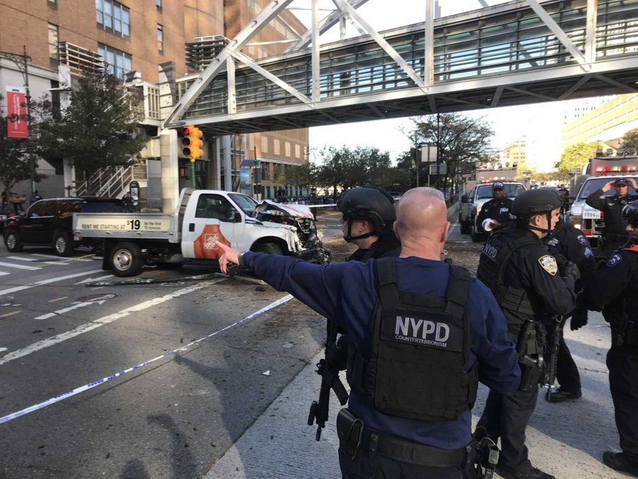 The+New+York+Police+Department+reported+one+man+was+in+custody+after+initial+reports+of+gunfire+set+off+a+mad+scramble+in+the+downtown+area.+%28Martin+Speechley%2FNYPD%29