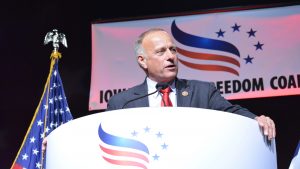 Congressman Steve King speaks at the Iowa Faith and Freedom Coalition in Des Moines on Saturday, Sept. 27, 2014. Iowa Faith and Freedom Coalition is a dedicated to educating the public and training Christians for effective political action. (The Daily Iowan/Margaret Kispert)