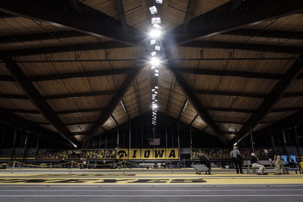 The University of Iowa Indoor Track is seen during the Larry Wieczorek Invitational on Saturday, Jan. 20, 2017. (Nick Rohlman/The Daily Iowan)