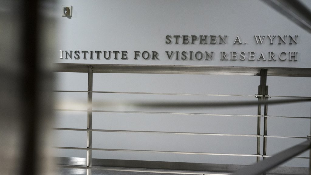 The Stephen A. Wynn Institute for Vision Research is pictured inside the Medical Education and Research Facility on Wednesday, Jan. 31, 2018. Wynn, a major donor to the UI, was recently accused of sexual assault. The University made the decision to remove Wynns name from the centers title. (Ben Allan Smith/The Daily Iowan)
