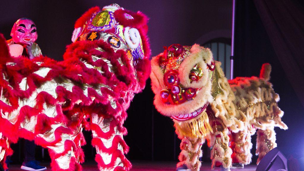 Dancers perform during the Lunar New Year event at the IMU on Saturday, Feb. 17, 2018. (Gaoyuan Richard Pan/The Daily Iowan)
