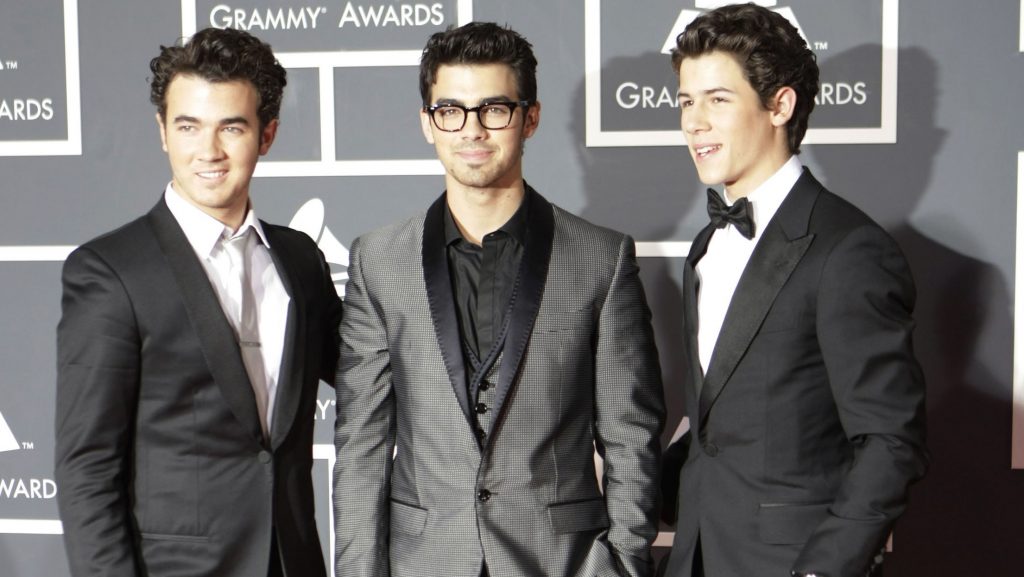 The Jonas Brothers arrive at the 52nd Annual Grammy Awards at the Staples Center in Los Angeles, on Jan. 31, 2010. (Jay L. Clendenin/Los Angeles Times/MCT)