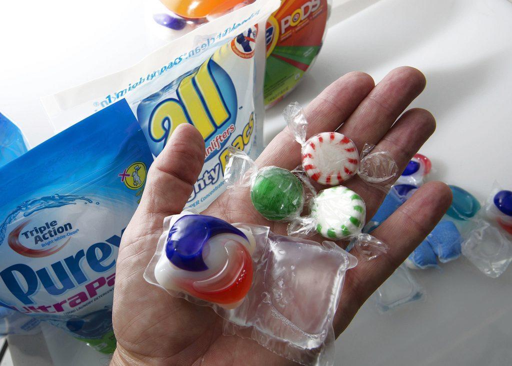 Consumer safety groups have warned that laundry detergent packets could be easily eaten by children who might mistake them for candy. A child died in Kissimmee, Florida, after eating a packet of All detergent. (Tom Burton/Orlando Sentinel/MCT)