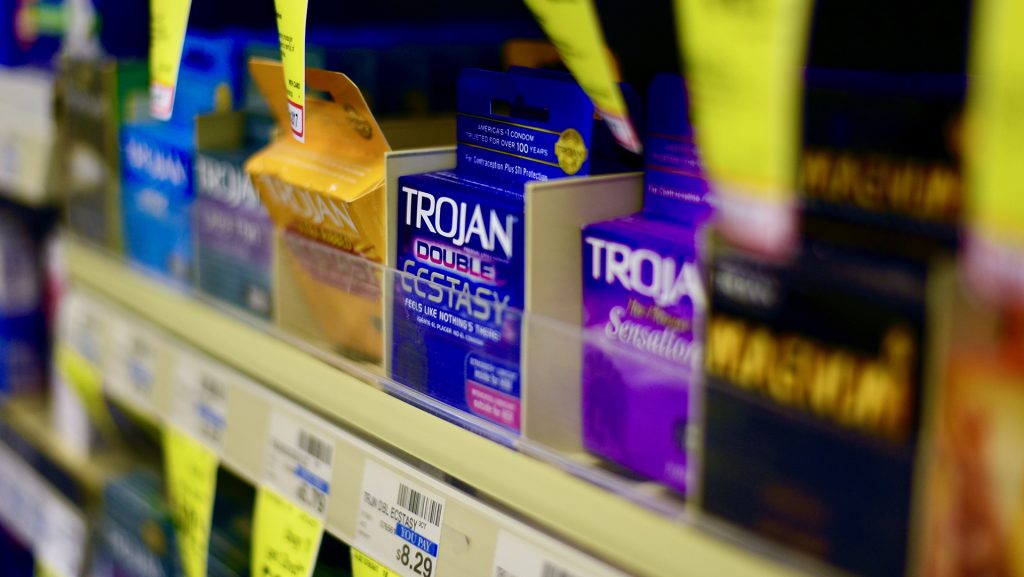 Contraceptives are seen at CVS on Wednesday, February 14, 2018. Legislators passed a senate committee outlawing a doctor from performing an abortion after a heartbeat is detected. (The Daily Iowan/Olivia Sun)
