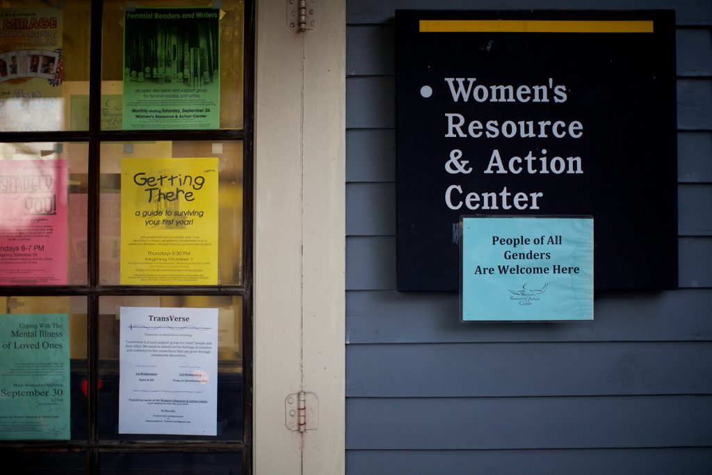 People of all genders are welcome at the Womens Resource and Action Center, Dec 3, 2015. The Womens Resource & Action Center will be moving from 130 N Madison St to The Bowman Center on Dubuque and Burlington in January. (The Daily Iowan/ Jordan Gale)
