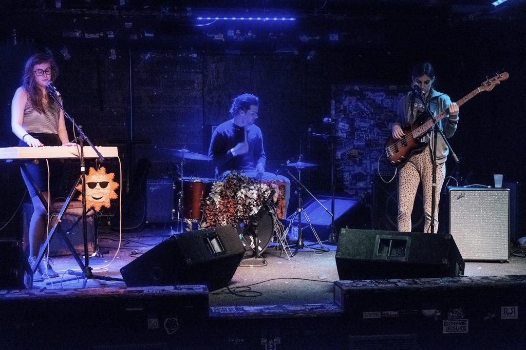 Hot Tang performs at Gabe’s in Iowa City on Wednesday, April 4, 2018. The show was one of a variety of events during the second day of the Mission Creek festival. (Nick Rohlman/The Daily Iowan)