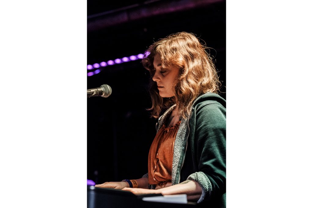 Current Joys performs at Gabe’s in Iowa City on Wednesday, April 4, 2018. The show was one of a variety of events during the second day of the Mission Creek festival. (Nick Rohlman/The Daily Iowan)