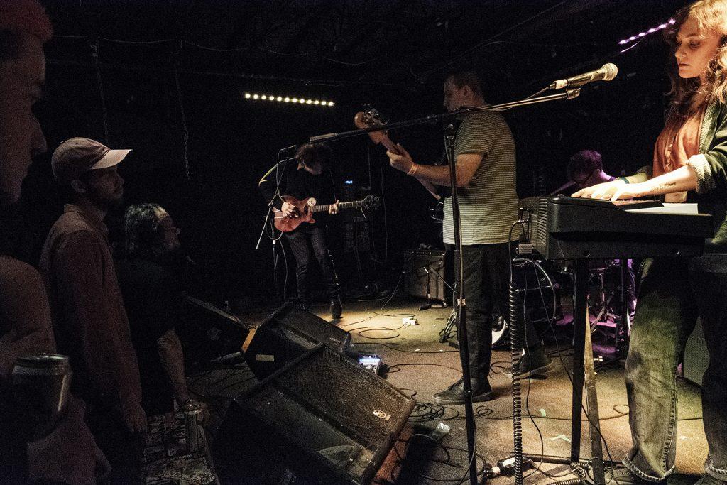 Current Joys performs at Gabe’s in Iowa City on Wednesday, April 4, 2018. The show was one of a variety of events during the second day of the Mission Creek festival. (Nick Rohlman/The Daily Iowan)