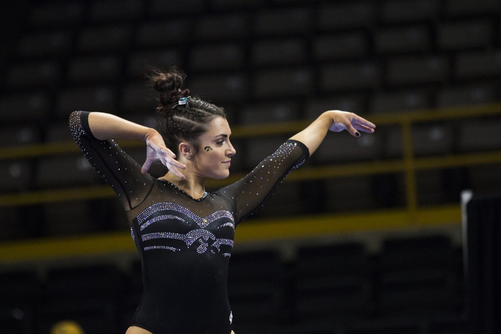 Iowas+Nikki+Youd+performs+on+the+beam+during+the+Iowa%2FSoutheast+Missouri+State+gymnastics+meet+at+Carver-Hawkeye+Arena+on+Friday%2C+Mar.+02%2C+2018.+Youd+scored+a+9.875.+The+GymHawks+defeated+the+Redhawks%2C+195.550-192.750.+%28Katina+Zentz%2F+The+Daily+Iowan%29