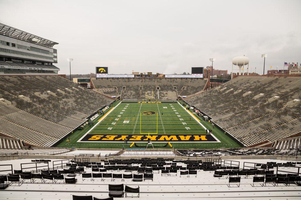 Kinnick Stadium before a football game against Purdue University on Saturday, Nov. 18, 2017. (David Harmantas/The Daily Iowan)
