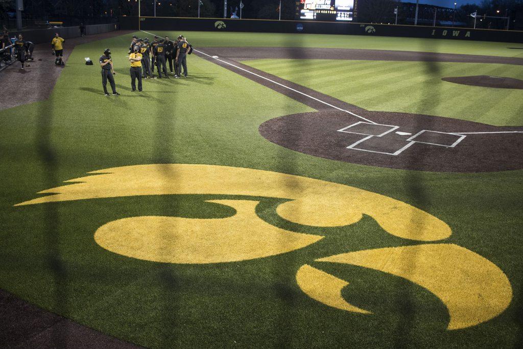 during the Iowa/Mizzou baseball game at Duane Banks Field on Tuesday, May 1, 2018. The Tigers defeated the Hawkeyes, 17-16, with two extra innings. (Lily Smith/The Daily Iowan)