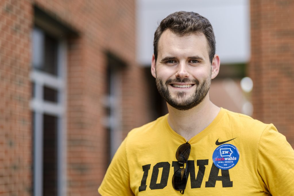 State Senate candidate Zach Wahls poses for a portrait on Friday, June 1, 2018. 