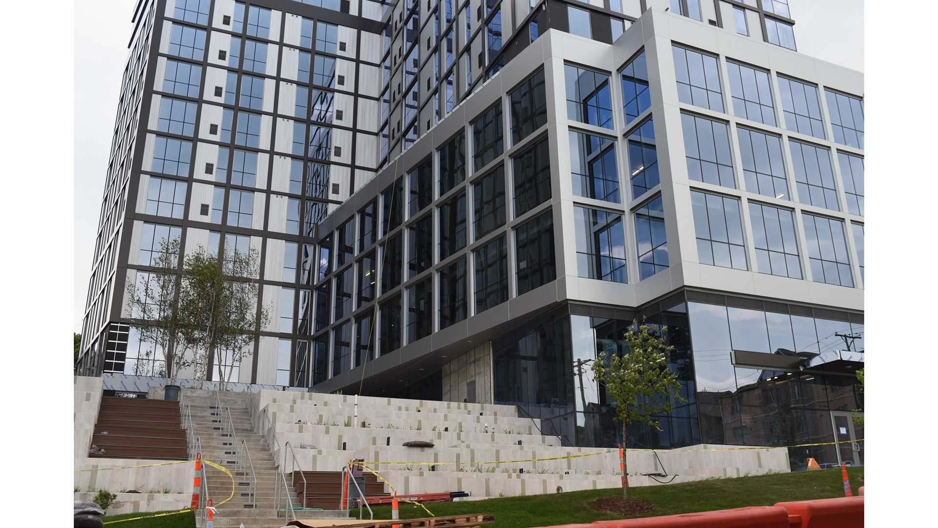 The Rise apartment building is seen on June 25, 2018. Another high-rise apartment building may make its way into the downtown area pending city council approval. 
