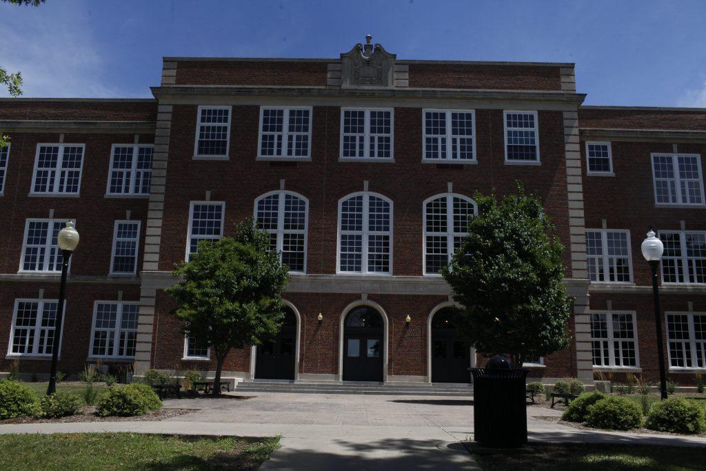 City High School is seen on July 16, 2018. (Tate Hildyard/The Daily Iowan)