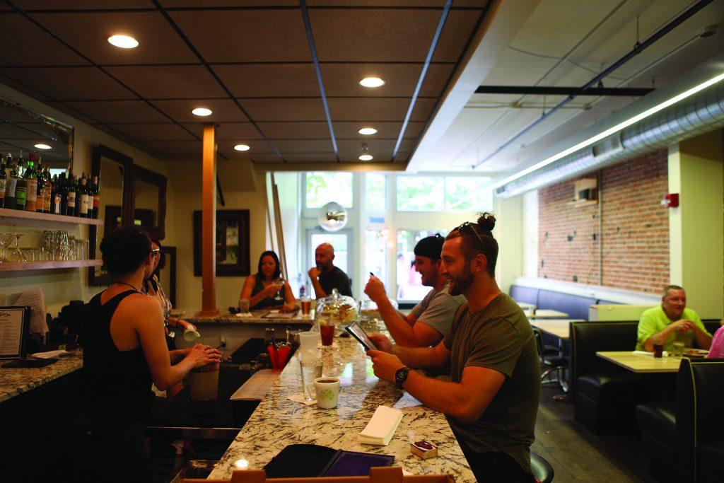 On Sunday, July 1, The Dandy Lion opened its doors to Iowa City. The small bistro is located in the Ped Mall where Forbidden Planet formerly was. (Tate Hildyard/The Daily Iowan).