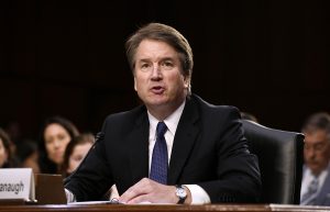 Supreme Court nominee Brett Kavanaugh testifies at his confirmation hearing in the Senate Judiciary Committee on Capitol Hill Sept. 4, 2018 in Washington, D.C. (Olivier Douliery/Abaca Press/TNS)