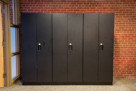 Student lockers in the IMU. These lockers were funded by the UISG. Tuesday, Sept. 12, 2017.