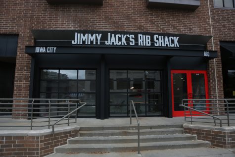 Jimmy Jacks Rib Shack is adding a new location to downtown Iowa City next to Buffalo Wild Wings located on S. Clinton St. Jimmy Jacks is also located on Lower Muscatine Road in Iowa City near the Sycamore Mall. (The Daily Iowan/ Alex Kroeze)
