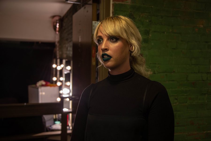 Elizabeth Moen is seen before her performance at the Englert Theater on Friday, September 14, 2018. Moen performed at the Englert as part of her release tour for her LP A Million Miles Away 